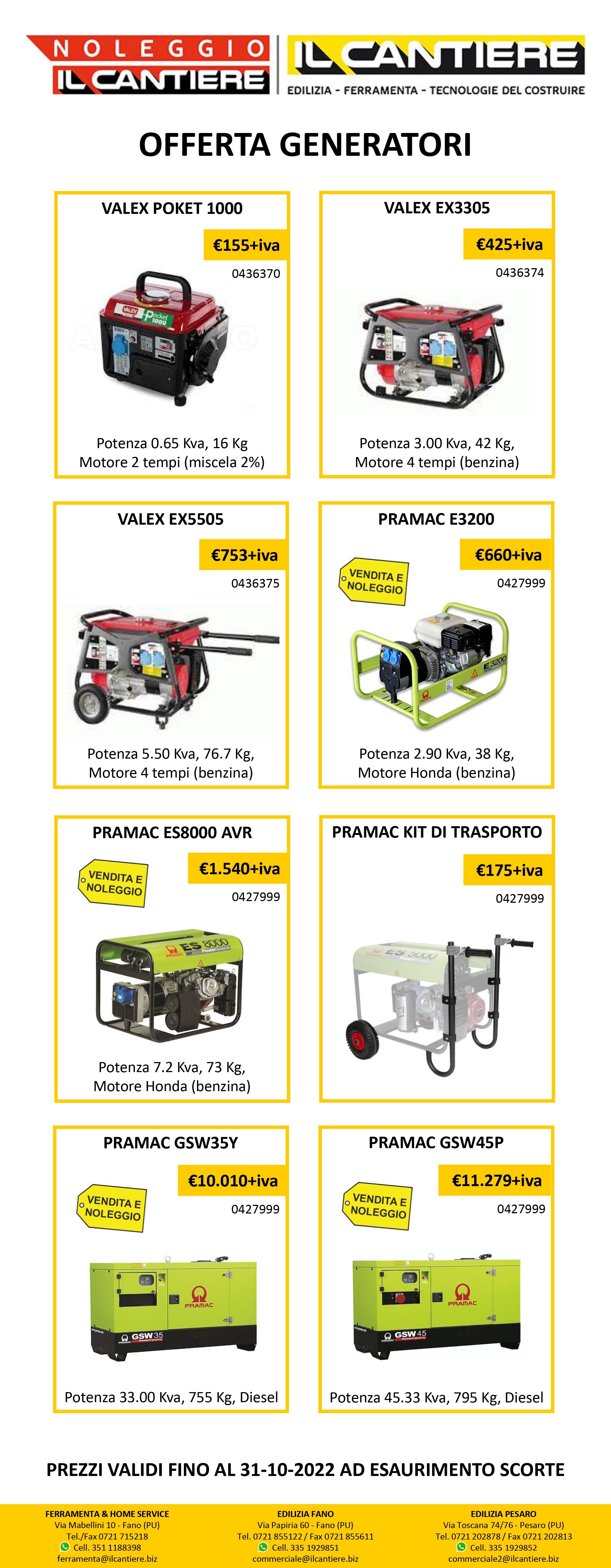 Promo Generatori
