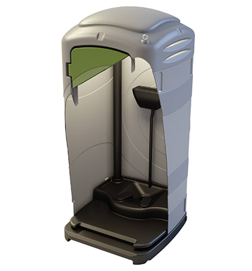 BAGNO CHIMICO FIRENZE con turca idraulica sifonata colore grigio con porta blu ROTOTEC