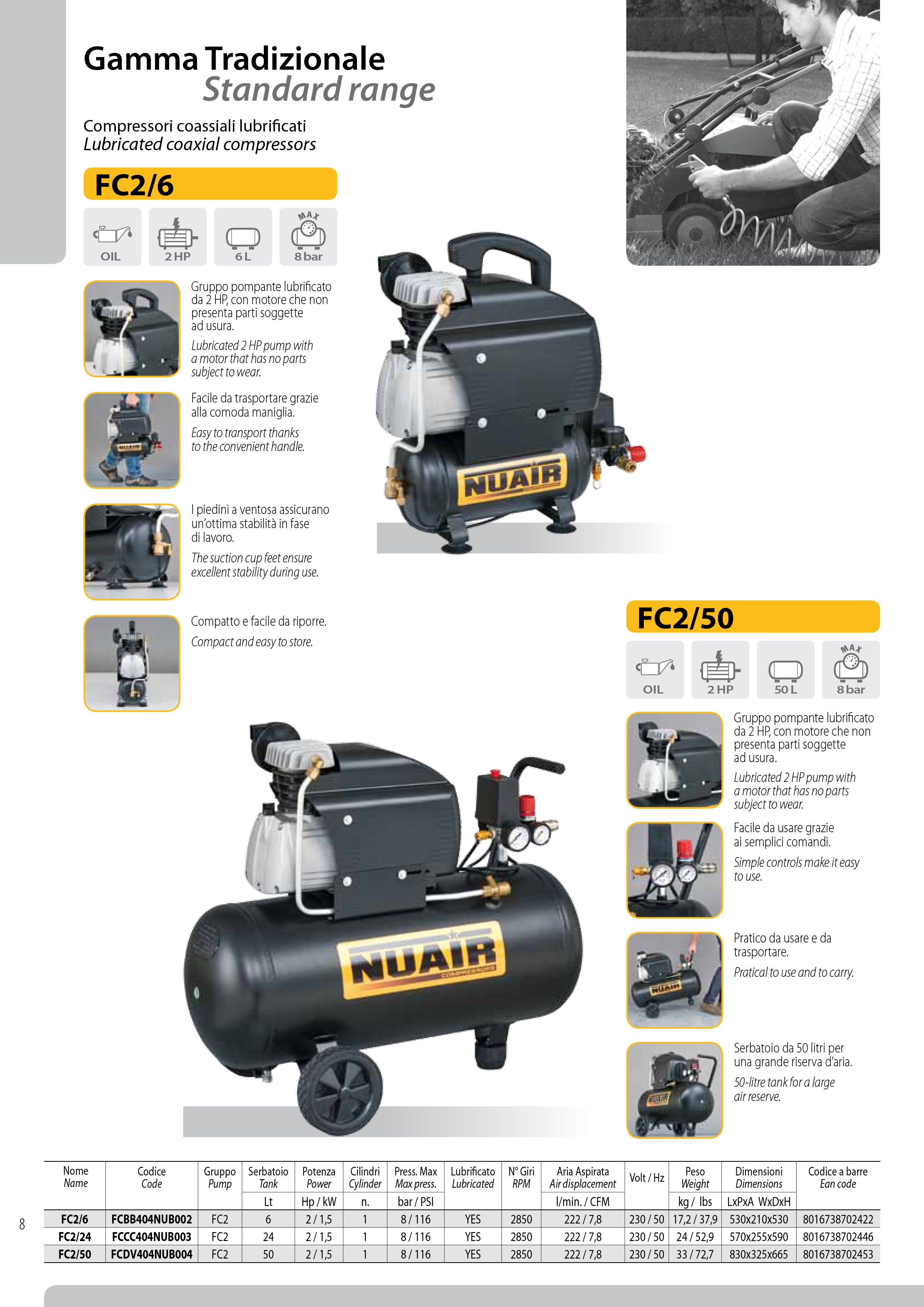 COMPRESSORE FC2/24 FCCC404NUB003 NUAIR