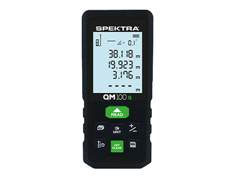 DISTANZIOMETRO LASER VERDE QM 100G SPEKTRA
